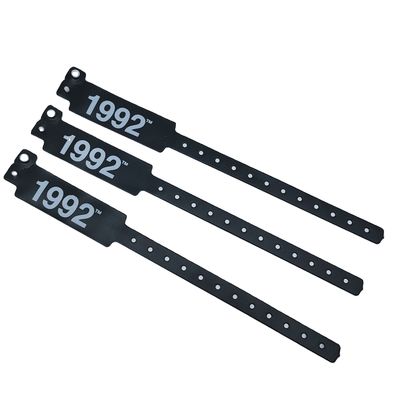 Braccialetti di polso di moda per eventi e festival in PVC blu / materiale in vinile