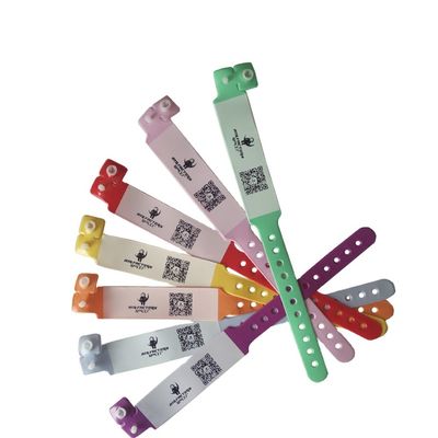 Tecnologia di inserimento di unghie morbida e sicura Inlay Banda di identificazione monouso per bambini