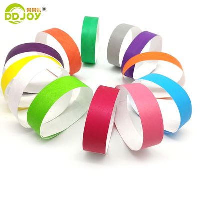 Braccialetti di carta Tyvek resistenti alle lacrime per feste di nozze 250*25mm e 250*19mm