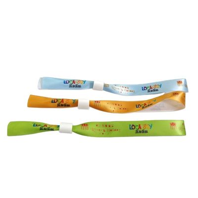 100pcs braccialetto di nastri di raso sublimato per la promozione di regali personalizzati per il festival