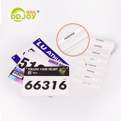 DDJOY Corsa Corsa Bibs Grandi numeri e perni di sicurezza inclusi per eventi di maratona