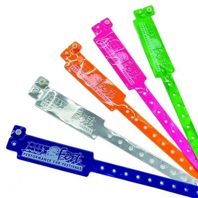 Braccialetti in PVC da 250*25 mm per una facile identificazione in occasione di eventi e festival