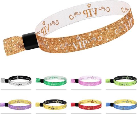 Logo personalizzato Blu RFID Polyester/Ribbon Wristband per eventi di concerti, feste e festival
