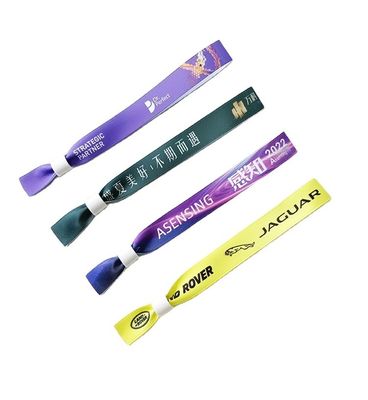Braccialetto RFID monouso in poliestere/nastro per eventi di festa e festival 13.56 MHZ
