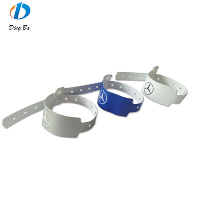 Braccialetto in vinile in PVC in plastica impermeabile 250*25mm di larghezza per l'accesso al festival