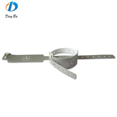 Braccialetto in vinile in PVC in plastica impermeabile 250*25mm di larghezza per l'accesso al festival