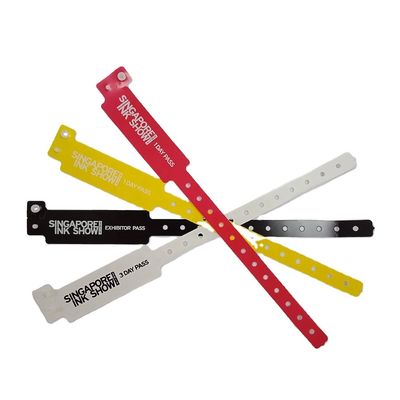 Braccialetti Tipo Gioielli Logo personalizzato impermeabile PE Snap Lock Braccialetto per piscina
