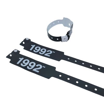 Braccialetti di polso di moda per eventi e festival in PVC blu / materiale in vinile