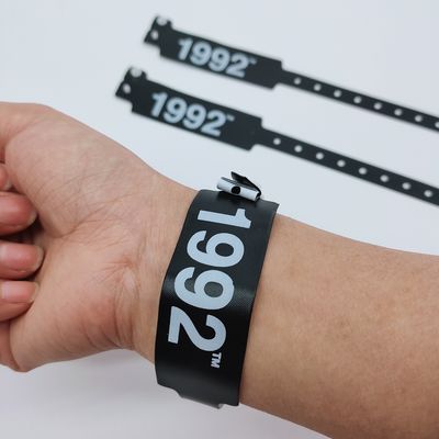 Braccialetti di polso di moda per eventi e festival in PVC blu / materiale in vinile