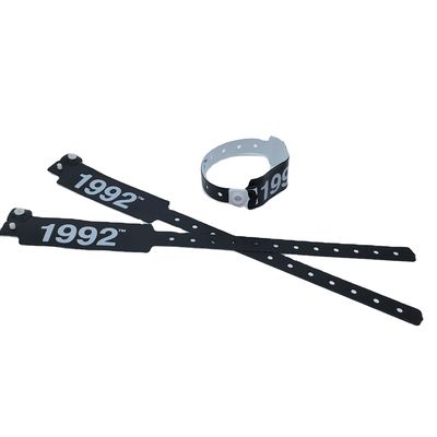 Braccialetti di polso di moda per eventi e festival in PVC blu / materiale in vinile