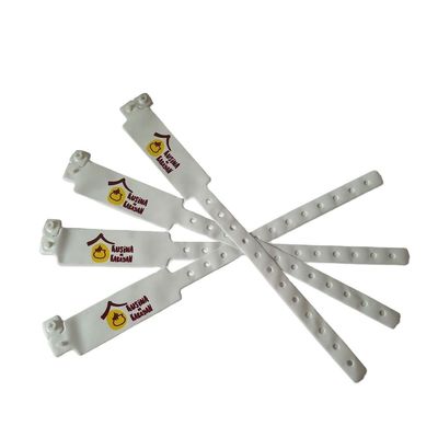 Pulsera di identificazione in PVC/vinile impermeabile stampata su misura per l'identificazione dell'evento