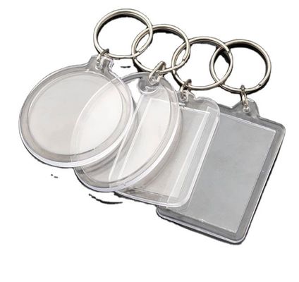 Portachiavi acrilici e metallici per lo studio Foto Numero di carta Borsa di deposito Cartolina Pendente 20pcs