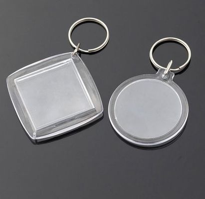 Portachiavi acrilici e metallici per lo studio Foto Numero di carta Borsa di deposito Cartolina Pendente 20pcs