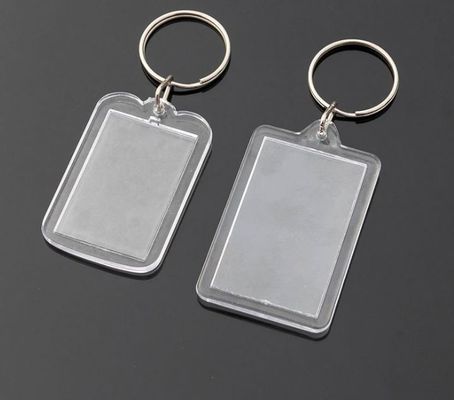 Portachiavi acrilici e metallici per lo studio Foto Numero di carta Borsa di deposito Cartolina Pendente 20pcs