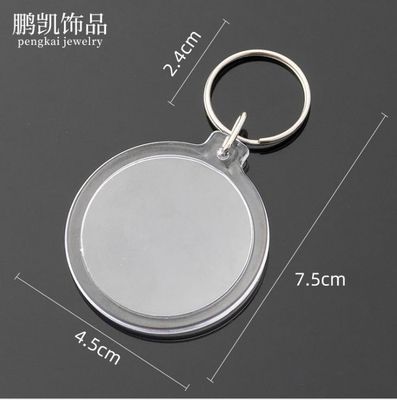 Portachiavi acrilici e metallici per lo studio Foto Numero di carta Borsa di deposito Cartolina Pendente 20pcs