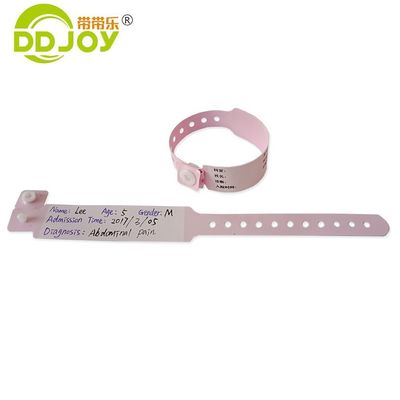 Braccialetto morbido per neonati con chip RFID NFC e logo personalizzato in materiale PVC blu