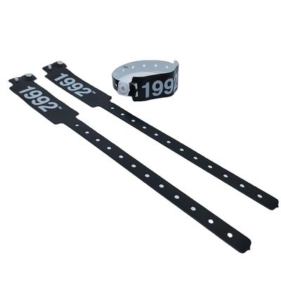 Logo personalizzato Pvc/Vinyl Bracelet per eventi Festival 250*25mm/250*16mm