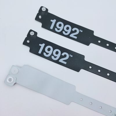 Logo personalizzato Pvc/Vinyl Bracelet per eventi Festival 250*25mm/250*16mm