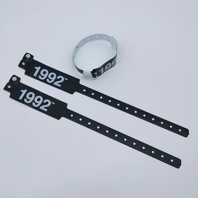 Logo personalizzato Pvc/Vinyl Bracelet per eventi Festival 250*25mm/250*16mm