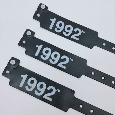 Logo personalizzato Pvc/Vinyl Bracelet per eventi Festival 250*25mm/250*16mm