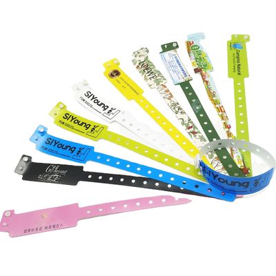 Braccialetti di vinile di plastica per acquisti individuali e ecc.