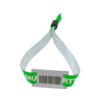 Braccialetto in poliestere RFID personalizzato per concerti, feste, eventi di festival