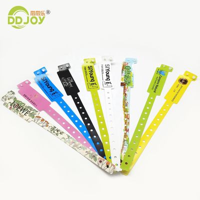 Braccialetti di vinile di plastica per acquisti individuali e ecc.
