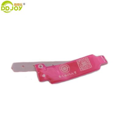 Eventi Feste BANGLES Colore Neon Chiusura personalizzata ID Polsetti in plastica in vinile in forma larga