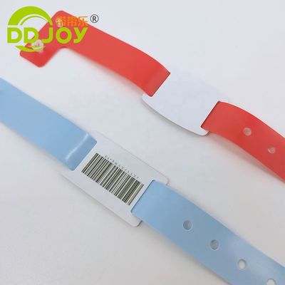 Braccialetti in plastica a forma di L monouso e impermeabile per occasioni mediche