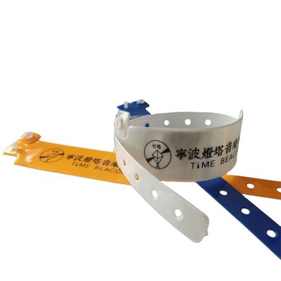 Altri stili Biglietto per concerti Fascio in vinile PVC Braccialetto di plastica per il logo del cliente dell'hotel