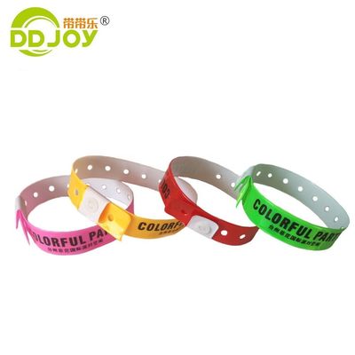 250*25mm/250*16mm Vinyl Plastic Wristband per trasporto sicuro tramite UPS DHL EMS Fedex TNT