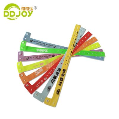 250*25mm/250*16mm Vinyl Plastic Wristband per trasporto sicuro tramite UPS DHL EMS Fedex TNT