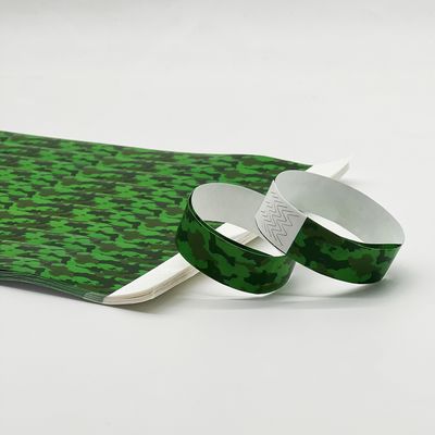 Braccialetto per eventi di intrattenimento personalizzato con biglietto di ingresso stampato DuPont Design