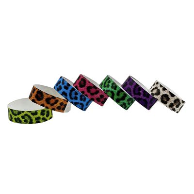 Braccialetto stampato con logo personalizzato Carta impermeabile Braccialetti Tyvek per forniture di eventi in verde
