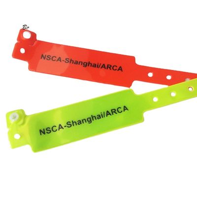 Opzioni di stampa Stampa monocroma/doppia colore/colore per braccialetti adesivi RFID