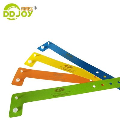 Braccialetti per l'identità in materiale composito, impermeabile a L, braccialetto in PE per eventi e feste