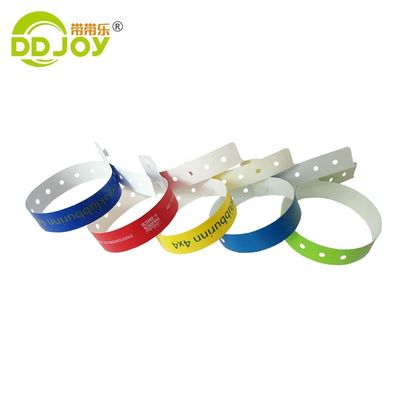 Braccialetti per l'identità in materiale composito, impermeabile a L, braccialetto in PE per eventi e feste