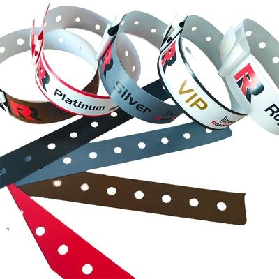250*25mm/250*19mm Braccialetto di plastica impermeabile per parchi/eventi/festival
