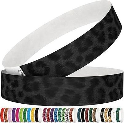 Braccialetti Tyvek stampati con logo personalizzato impermeabili e resistenti alle lacrime per le celebrazioni