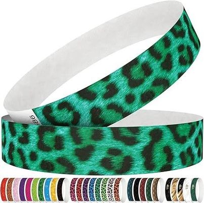 Braccialetti Tyvek stampati con logo personalizzato impermeabili e resistenti alle lacrime per le celebrazioni