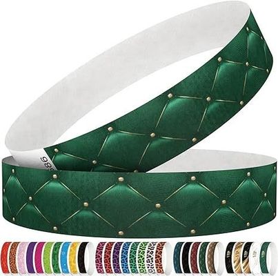Eventi Usato per feste Scenari Impermeabile e resistente alle lacrime Logo personalizzato Tyvek Braccialetto