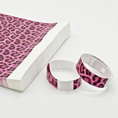 Event Party Supplies Logo personalizzato stampato Tyvek RFID braccialetti con funzione NFC