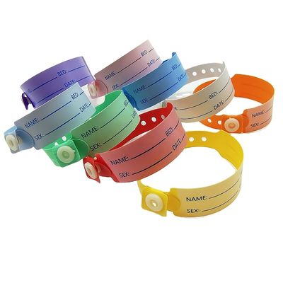 Braccialetto medico monouso in plastica per l'identificazione del paziente ospedaliero
