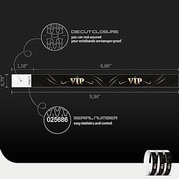 Event Party fornisce braccialetti Tyvek stampati su misura per l'identificazione dell'azienda