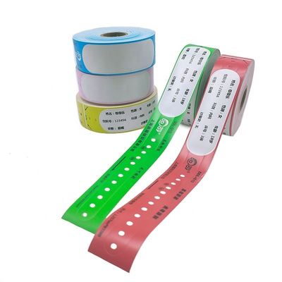 Braccialetti per adulti con codice a barre e materiale cartaceo