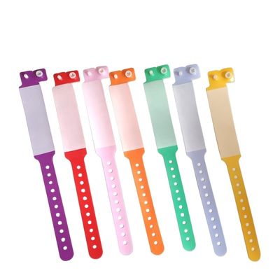 Braccialetto in PVC colorato per bambini al parco di divertimento 250*25mm e 170*18mm