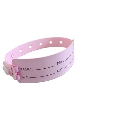 Pazienti ospedalieri Pvc Medical ID Bracelet Bracelet con 250*25mm e 170*18mm Dimensioni
