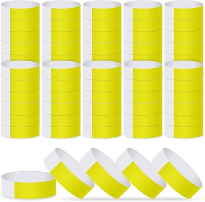 Braccialetti Tyvek usa e getta personalizzati con etichette adesive RFID stampate Eventi