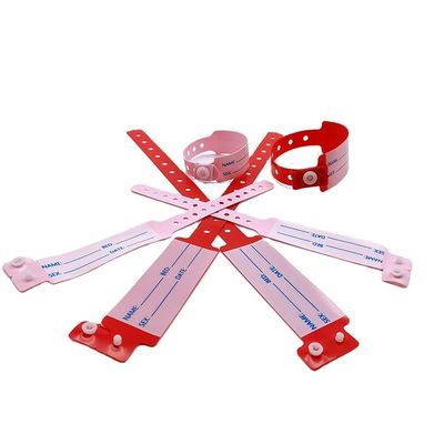 Braccialetti per l'identità del paziente in vinile impermeabile 100pcs/box