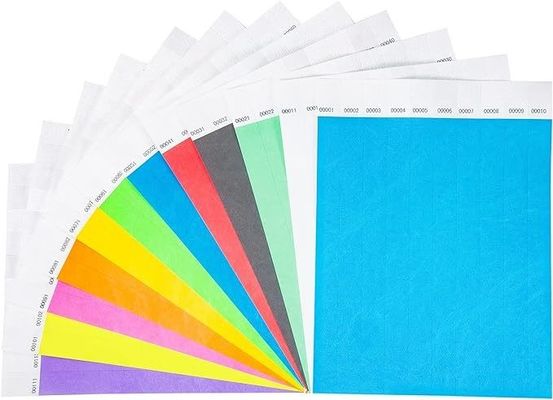 OEM stampa personalizzata del logo Tyvek braccialetti per eventi braccialetti di carta impermeabili
